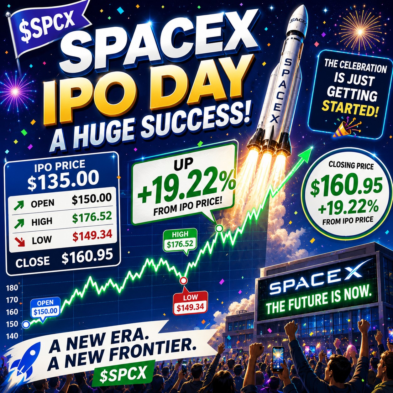 SpaceX – IPO Success!!